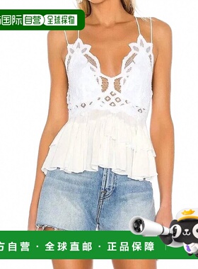 自营 free peopleAdella Cami 上衣 白色 美国奥莱直发背心吊带