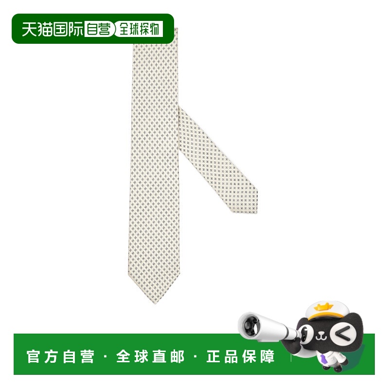 香港直邮Zegna 徽标尖头领带 Z6D66TA61P8杰尼亚
