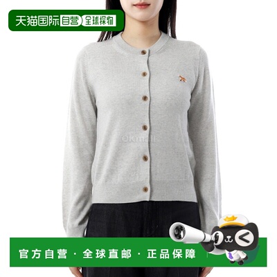 韩国直邮MAISON KITSUNE BABY FOX 美利奴羊毛常规开衫 (PW00502K