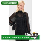 香港直邮Staud black黑色 女士 1h可退 Roux 上衣 舒适时尚