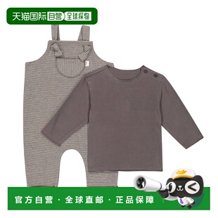 1h可退 香港直邮潮奢 il gufo 婴儿 dungarees 棉混纺高端套装童