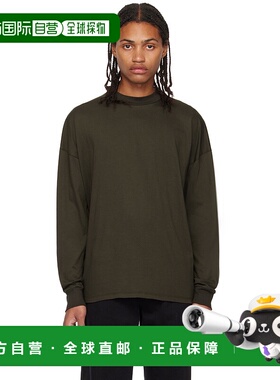 1h可退 香港直邮The Row 男士 绿色 Drago 长袖 T 恤 288K291