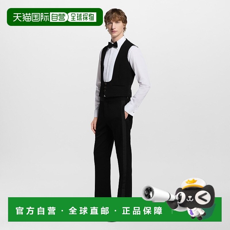 自营1h可退 欧洲直邮LV路易威登 男士黑色羊毛花卉水钻纽扣马甲,男装,常规马甲,淘宝优惠券,粉丝福利购,淘宝优惠卷