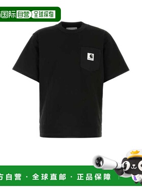 香港直邮Sacai 女士 x Carhartt WIP 黑色棉质T恤 2500995S001