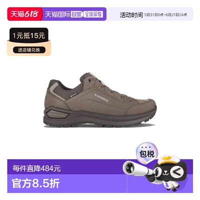 自营欧洲直邮Lowa Renegade Evo GTX Lo男士浓缩咖啡色/黑色皮革