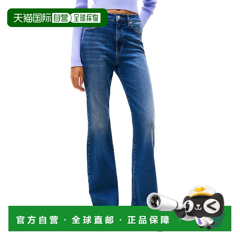 1h可退 日本直邮TOMMY JEANS 女装 高腰直筒复古水洗牛仔裤 DW218