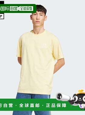 日本直邮 adidas 度假村图形短袖T恤 男士服装 [KC4958] 黄色