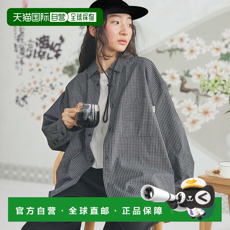 1h可退 日本直邮Unblend 男女同款宽松格纹衬衫 LDsh1397