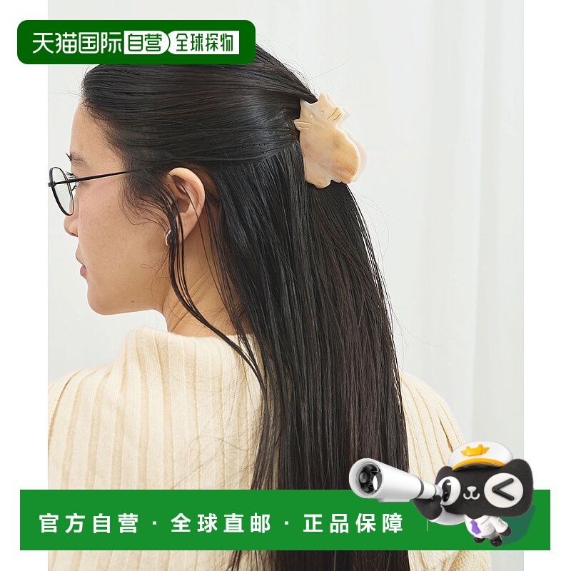 1h可退 日本直邮fig Ｌondon 女士 猫咪造型毛绒发夹 7001AC00225