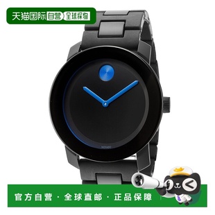 Bold 42mm Quartz 自营Movado black Watch 美国奥莱直发 Men