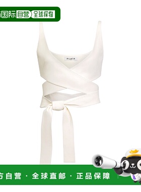 1h可退 香港直邮Alaia 女士 ALAΪA 交叉式上衣 9H1263C228B背心