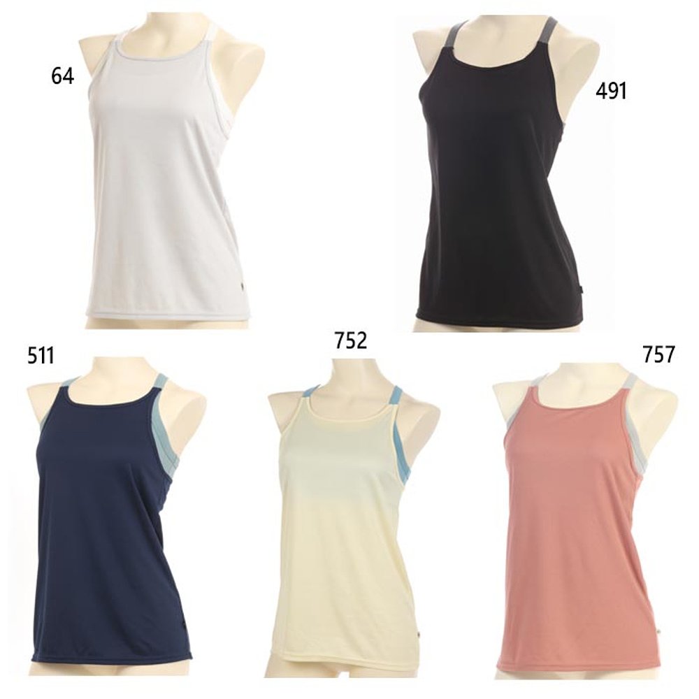 日本直邮ATSUGI 女士瑜伽半顶背心分层训练服上衣 ATSUGI 47017