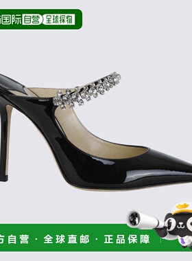 香港直邮潮奢 Jimmy Choo 周仰杰 女士 鞋跟黑色高跟鞋 BING100PA