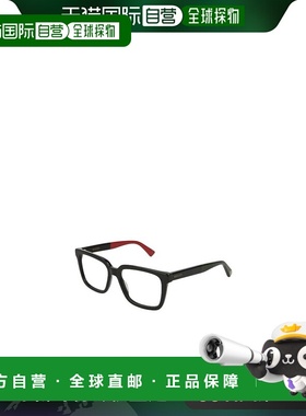 香港直邮GUCCI 男士太阳镜 GG0160ON003 黑色 黑色徽标矩形框平光