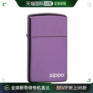 ZIPPO之宝打火机Abyss光面紫色LOGO装 饰28124ZL 日本直邮