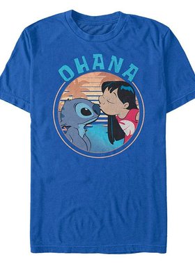 Fifth Sun|男士 Lilo Stitch Ohana 短袖 T 恤
