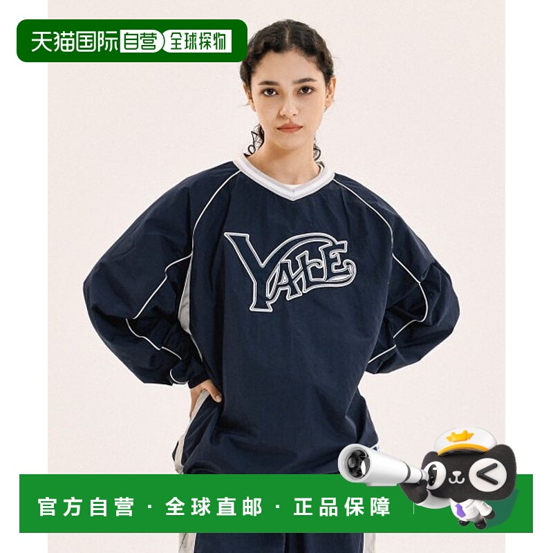 韩国直邮YALE NYLON SPORTS TEAM JERSEY LS NAVY运动长裤YD08LS7