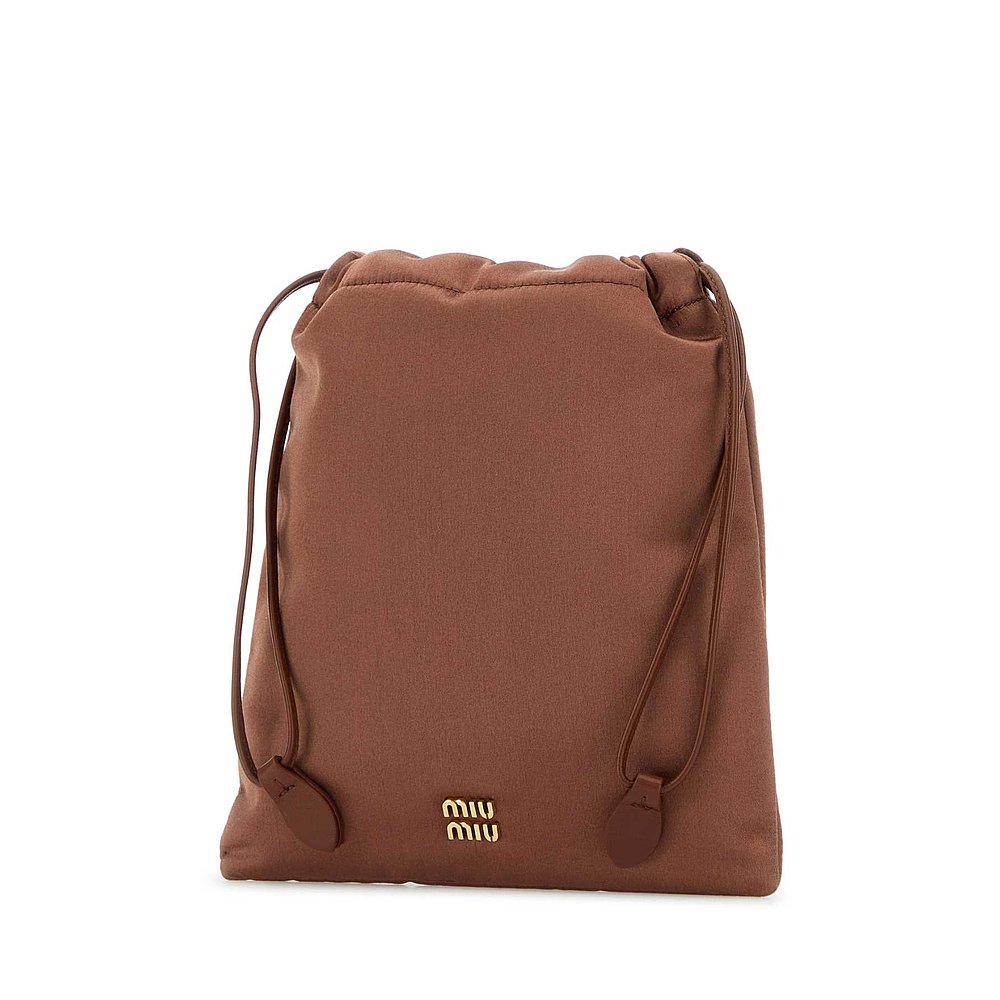 MIU MIU 女士单肩包 5NG010049F0324 SS2025 棕色 Pouch
