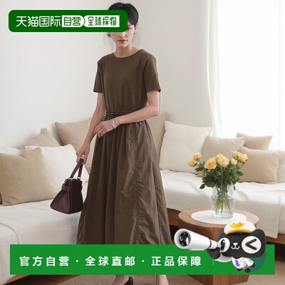 1h可退 日本直邮OPAQUE.CLIP 女装 2WAY设计 螺旋抽绳拼接连衣裙