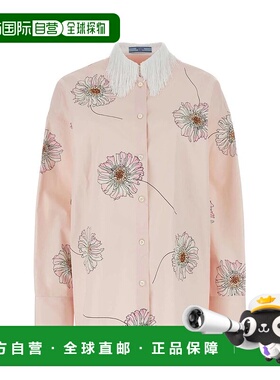 香港直邮PRADA 女士衬衫 P419HSOOO14YOF0924-1 SS2024 粉红色