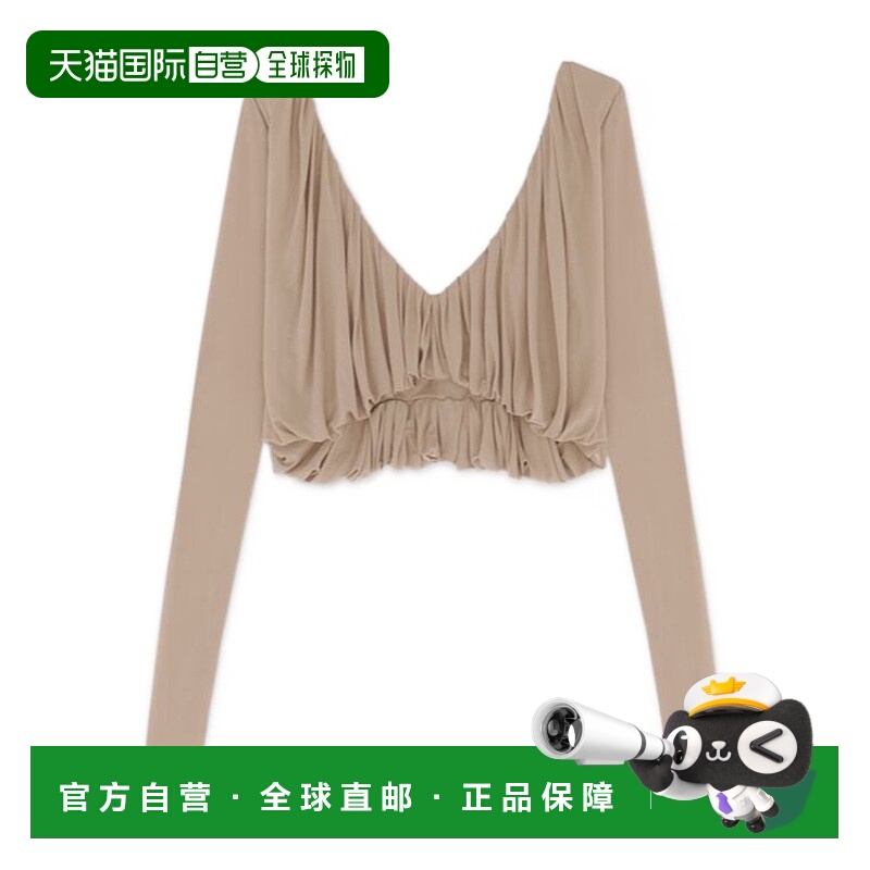 香港直邮Saint Laurent 平纹针织短款罩衫 744580Y5G98