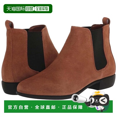 自营Women's Aerosoles Step Dance Boots Dark Wheat Suede Ankl