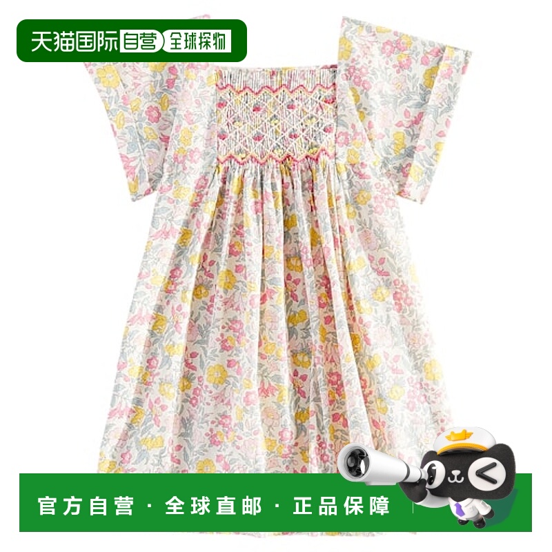1h可退 香港直邮潮奢 Bonpoint 婴儿 Pais 花朵罩衫式棉质连衣裙