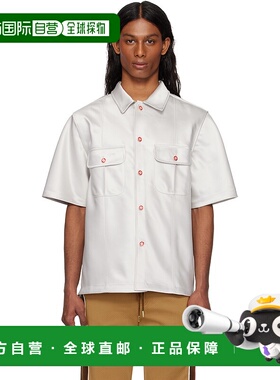 1h可退 香港直邮Casablanca 男士 灰色 Short Sleeve Satin 衬衫