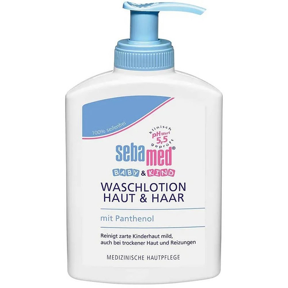 欧洲直邮德国施巴Sebamed婴幼儿沐浴露洗发水二合一200ml无泪