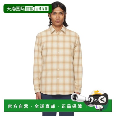 1h可退 香港直邮THEORY 希尔瑞 男士 驼色 Irving 衬衫 N1174501