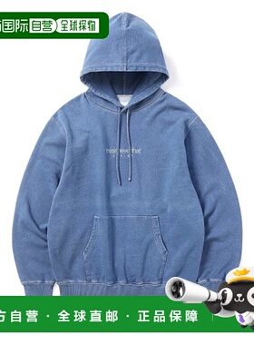 韩国直邮THISISNEVERTHAT 连帽衫Indigo Dyed Hoodie Mid BlueTN2
