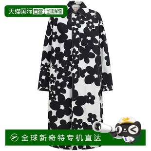 女士 1h可退 瑪尼 黑白花卉印花風(fēng)衣 香港直郵Marni SPMA0234SUUT