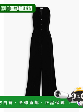 1h可退 香港直邮RIXO 女士 Sienna 天鹅绒连体裤 0700 black黑色