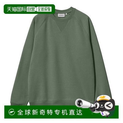 日本直邮Carhartt WIP Chase Sweat 纯色圆领刺绣徽标长袖卫衣 男