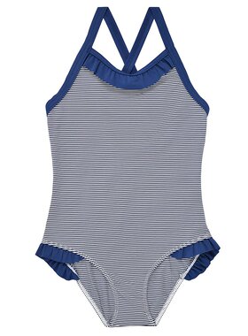 Petit Bateau 小帆船 女孩 BEURI 连体泳衣 海蓝色