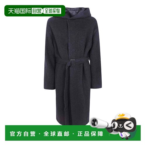 香港直邮RICK OWENS 男士大衣 RU02F4987WPA09 AW2026 黑色