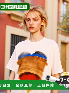 韩国直邮SATUR设计师款大气简约日常休闲个性T恤SA23GCMT14CR