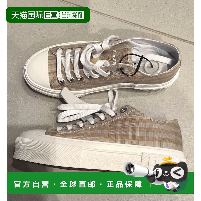 1h可退 香港直邮BURBERRY 女士运动鞋 80947301 SS2025 花色 格纹