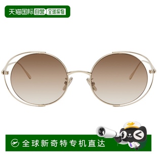 女士 LW40 香港直郵潮奢 羅意威 Round 太陽鏡 Cutout LOEWE 金色