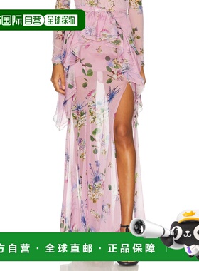 1h可退 香港直邮Blumarine 蓝色情人 女士 雪纺透视半身裙 A544G0