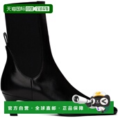 21490 女士 香港直邮潮奢 1h可退 Mid TOTÊME The 踝靴 黑色 Heel