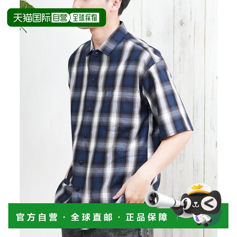 1h可退 日本直邮DEAR LAUREL 男士女士半袖格纹衬衫 D25S2403