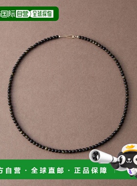 1h可退 日本直邮ete bijoux K10黄金黑曜石项链 706017