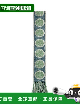 香港直邮valentino 华伦天奴 女士 標誌刺繡流蘇邊圍巾 6W2EN00BA