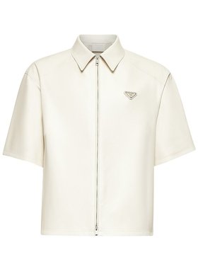 PRADA 男士衬衫 UPC22214ITSOOOF0K74 SS2025 白色