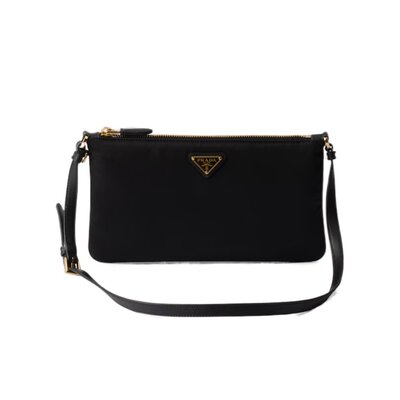 Prada 徽标拉链单肩包 1NE5452C05