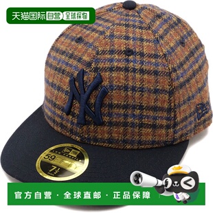 14667658 日本直邮New 格纹法兰绒帽纽约洋基队 59FIFTY FW2 Era