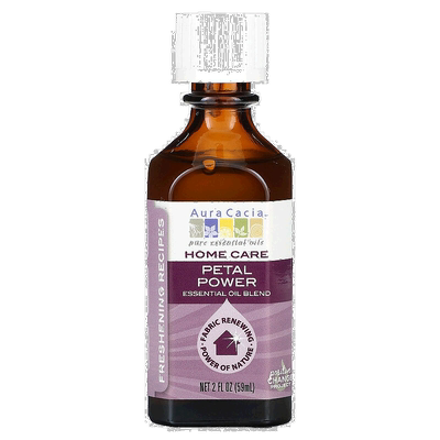 香港直邮Aura Cacia,家居护理，精油混合物，玫瑰花瓣粉，2 液量5