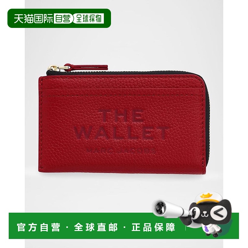 1h可退 【美国直邮】marc jacobs 女士 钱包真皮拉链