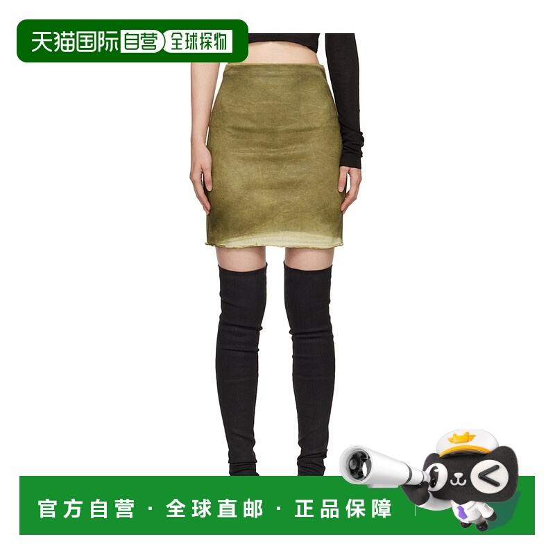 香港直邮Rick Owens Drkshdw Porterville牛仔半身裙 DS02D2346HS